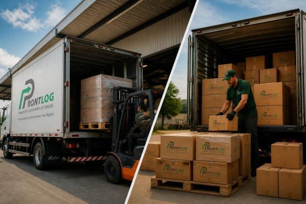 Ficha comparativa: transporte dedicado vs. fracionado para reposição programada
