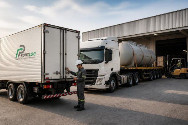 Transporte rodoviário de cargas para empresas: dedicado, industrial, pesado e químico