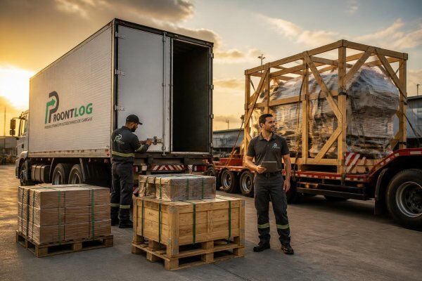 Transporte rodoviário de cargas para empresas: dedicado, industrial e cargas especiais