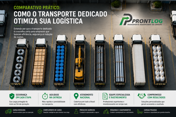Comparativo prático: como o transporte dedicado otimiza sua logística