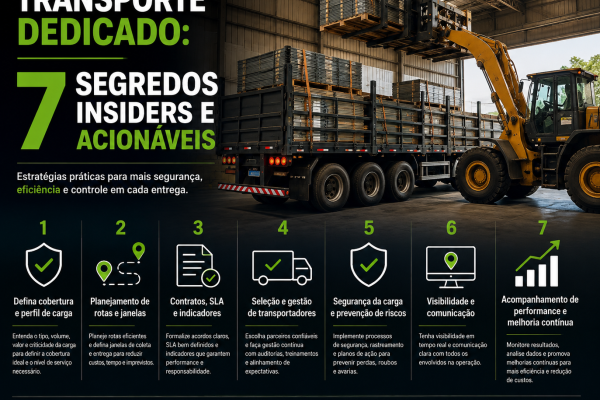 Transporte dedicado: 7 segredos insiders e acionáveis