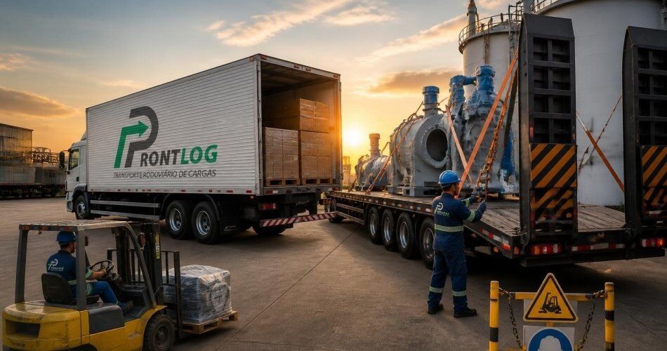 Transporte rodoviário de cargas para empresas: dedicado, industrial, químico e pesado